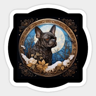 French Bulldog Illustration Sticker